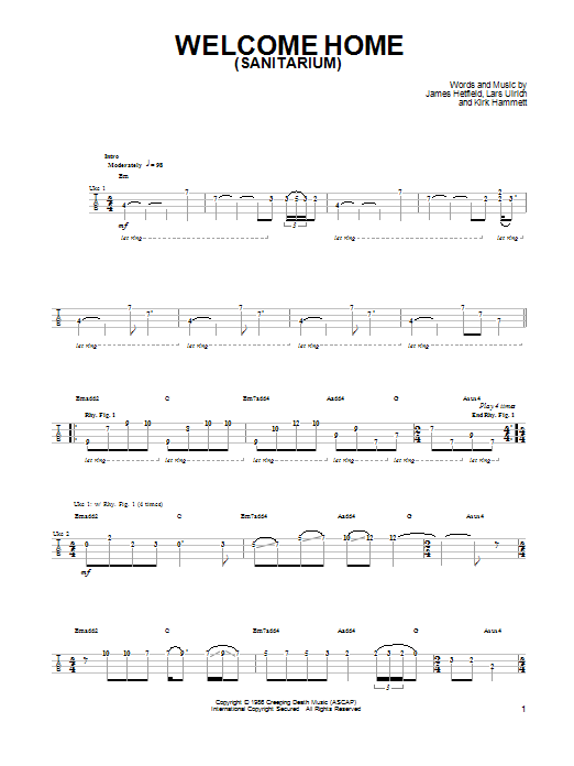 Product gallery: Page 1 of 1 Welcome Home (Sanitarium), Metallica