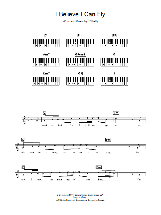 Produktgalerie: Seite 1 von 1 I Believe I Can Fly, R Kelly, Melodieinstrument