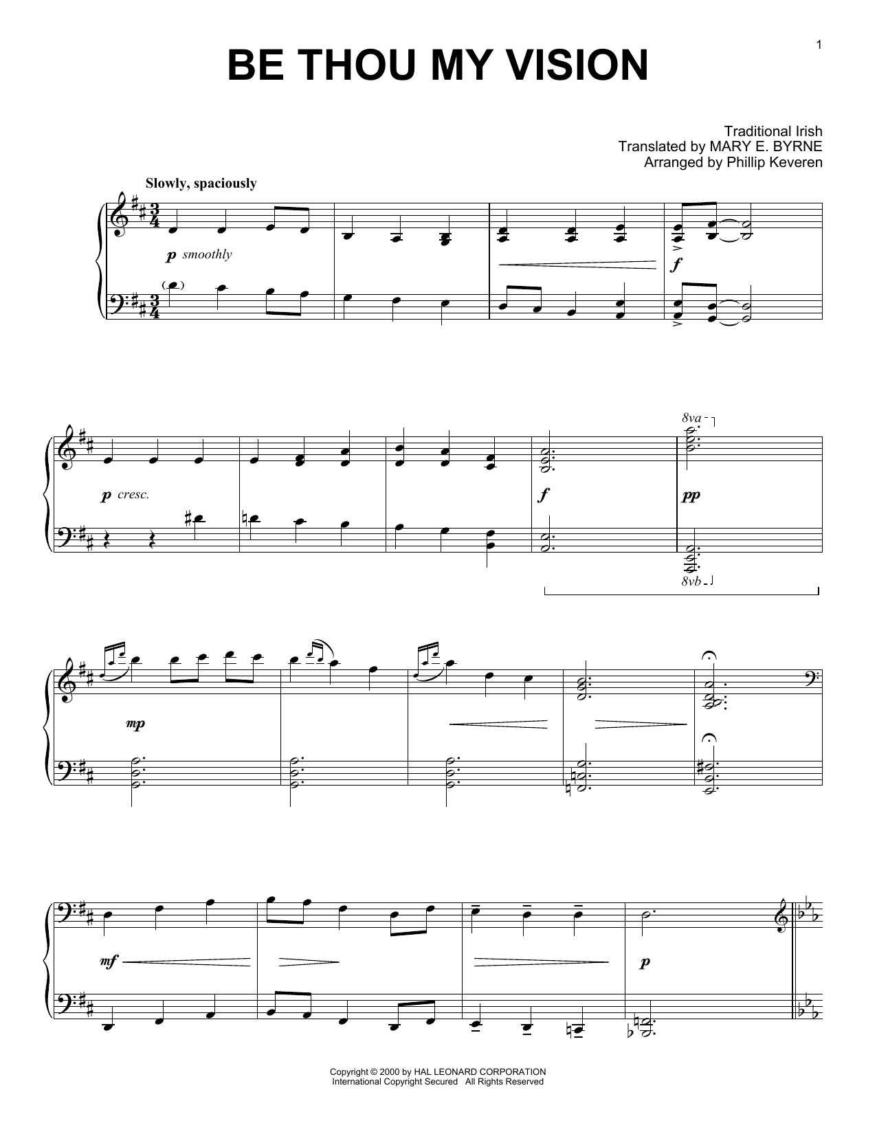 Produktbild zu: Be Thou My Vision (arr. Phillip Keveren)