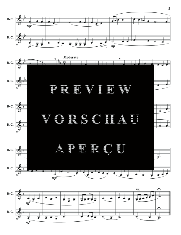Product gallery: Page 9 of 11 Progressive Duets, , (2 clarinets or clarinet and bass clarinet)