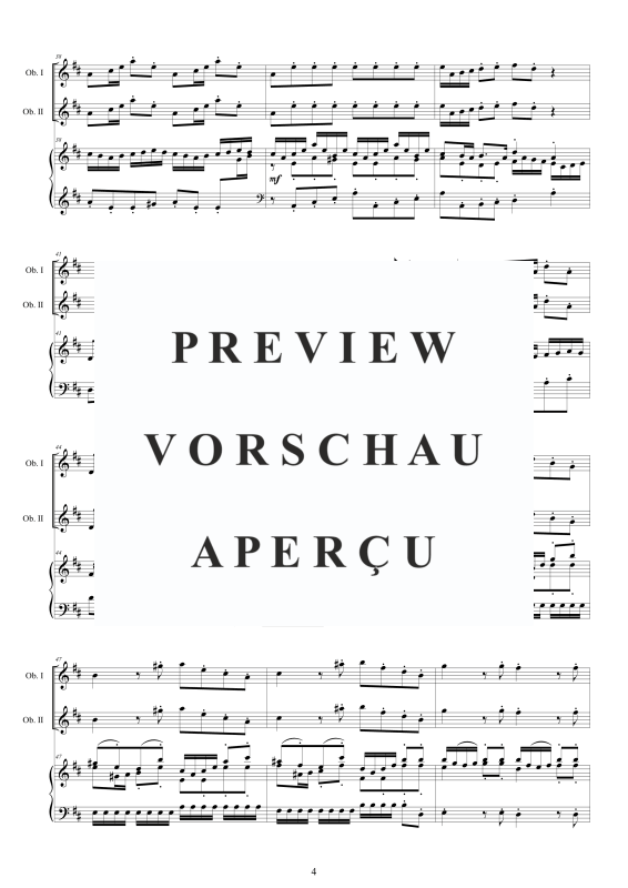 Product gallery: Page 5 of 11 Oboe Concerto No.12 in D-Dur Op.9, , 2 Oboes and Harpsichord
