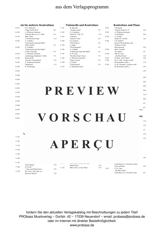 Produktgalerie: Seite 5 von 5 Schweizer-Käs´-Rock, , Cello und Kontrabass