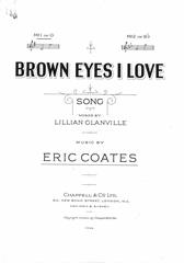 cover: Brown Eyes I Love, Eric Coates, Gesang, Klavier