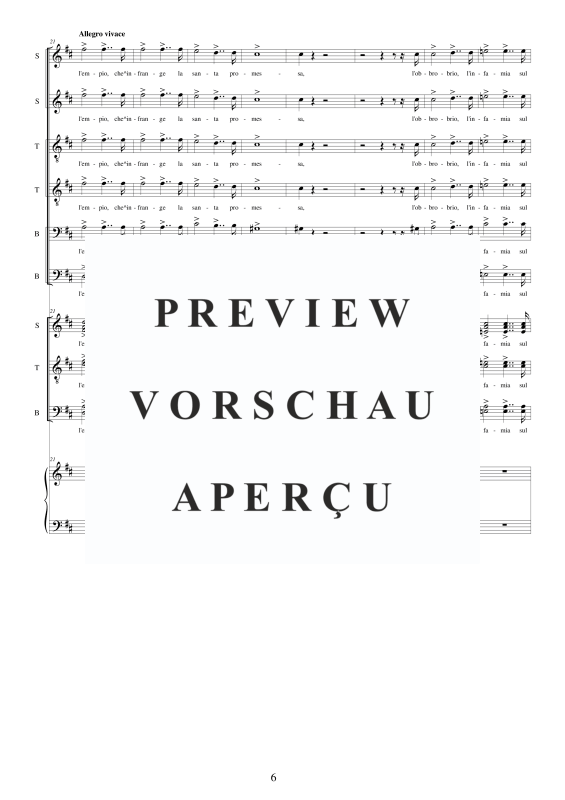 Produktgalerie: Seite 7 von 11 I Lombardi - (Act I-II) 'All'empio che infrange...', , Gemischter Chor und Klavier