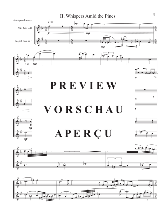 Product gallery: Page 8 of 21 Wind Songs , , (Duo flute/alto flute and oboe/English horn)