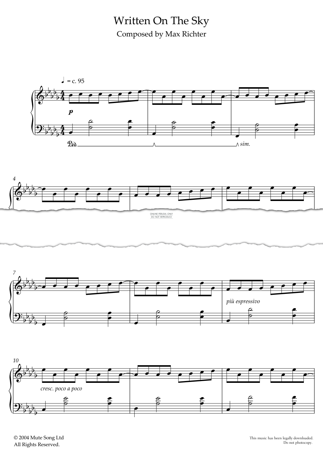 gallery: Written On The Sky, Max Richter