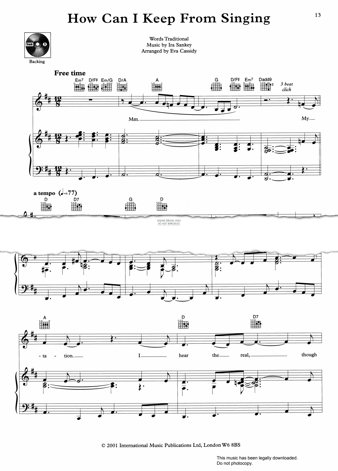 Product picture to: How Can I Keep From Singing