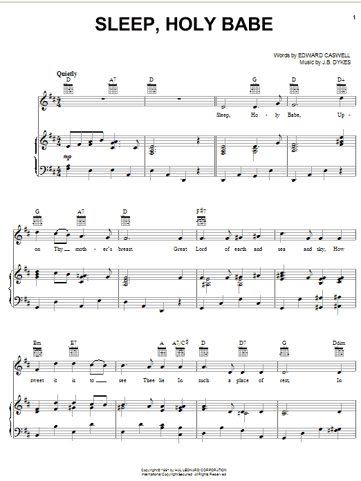 Product gallery: Page 1 of 1 Sleep, Holy Babe, Edward Caswell