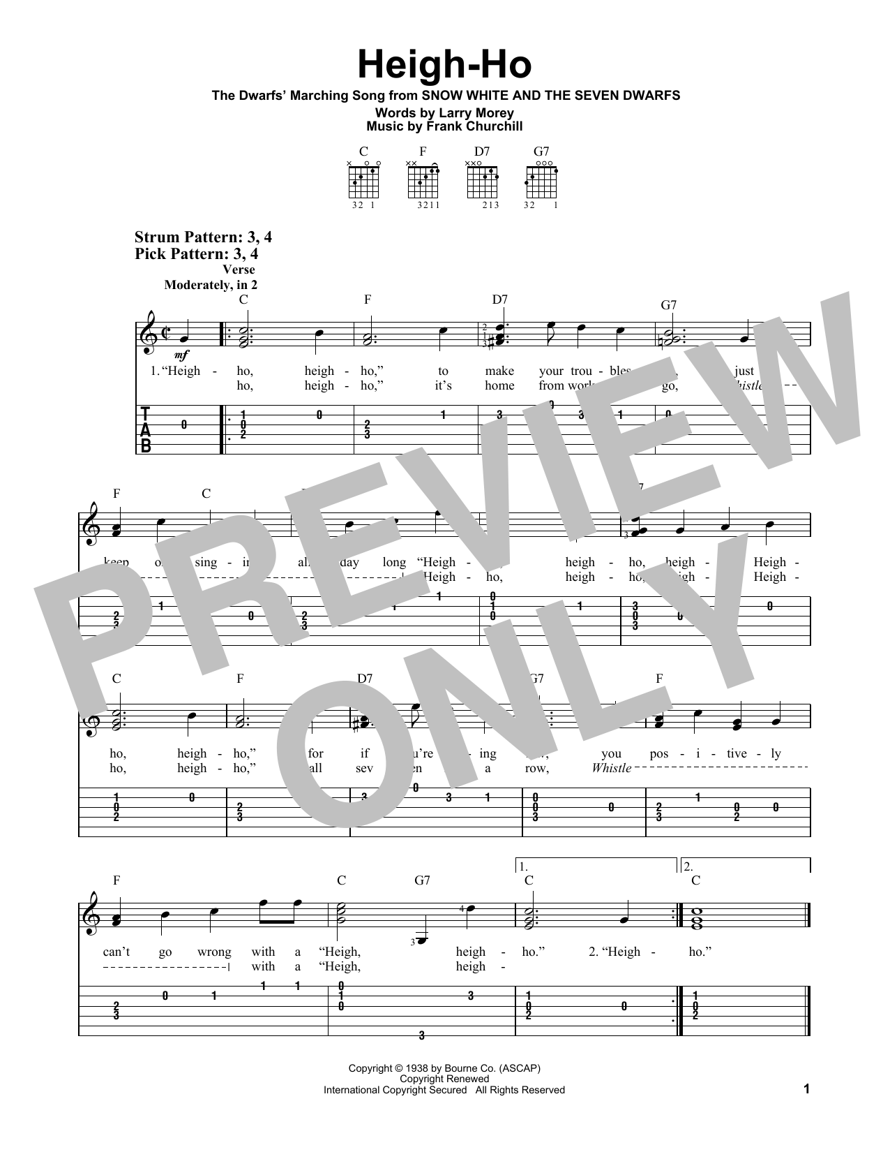Produktbild zu: Heigh-Ho (from Snow White And The Seven Dwarfs)