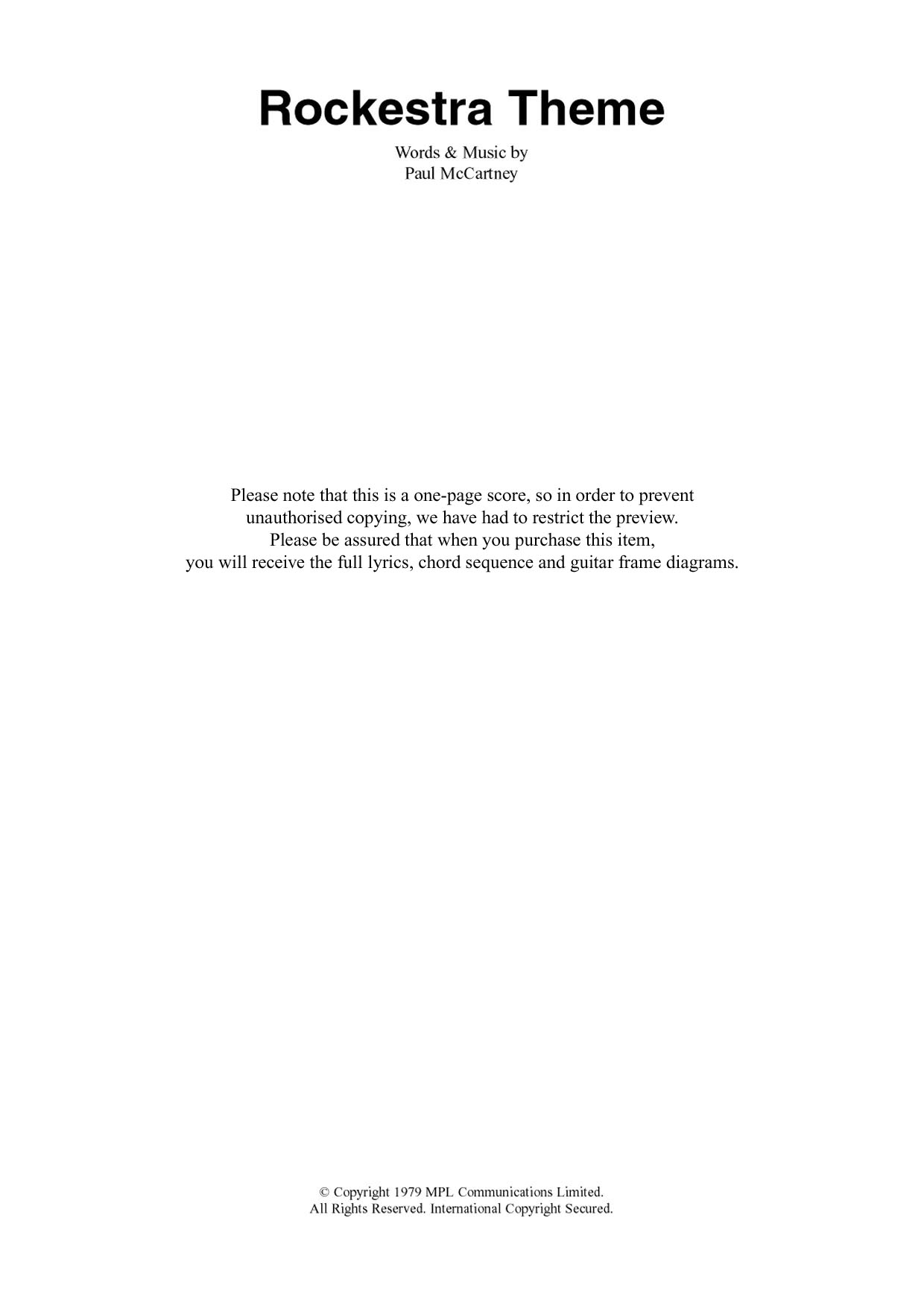 Produktbild zu: Rockestra Theme