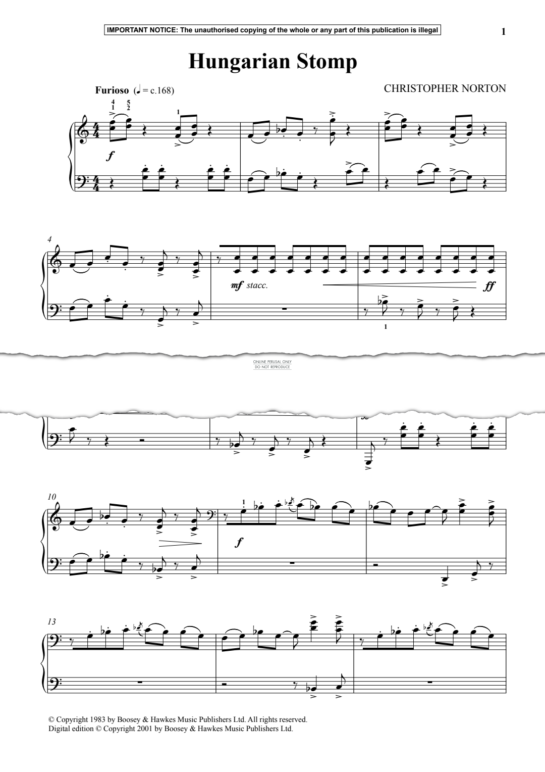 Produktgalerie: Seite 1 von 1 Hungarian Stomp, Christopher Norton, Klavier