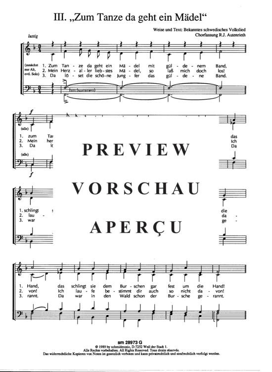 Product gallery: Page 5 of 5 Drei nordische Weisen , , (mixed choir)