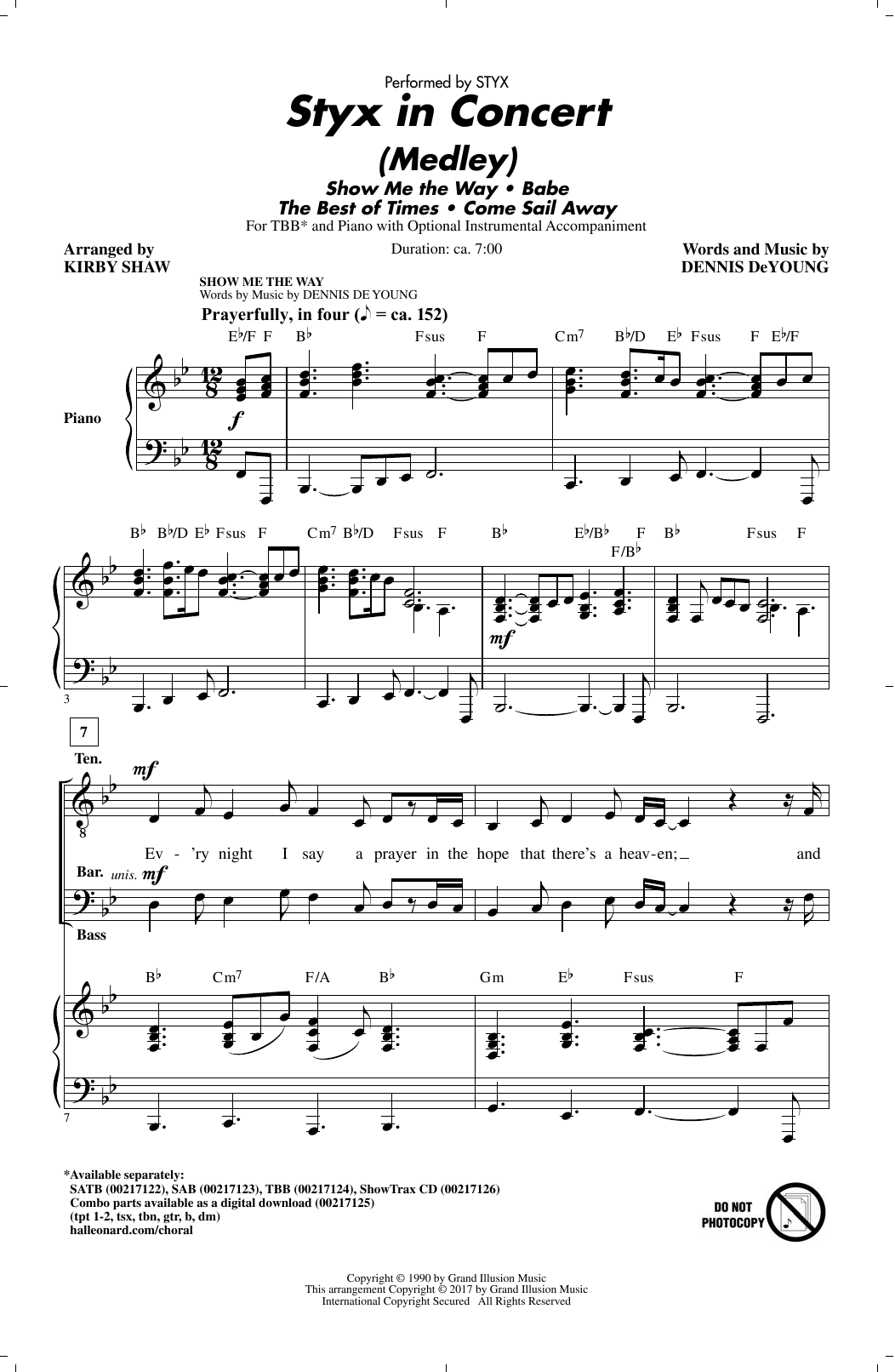Produktbild zu: Styx In Concert (Medley)