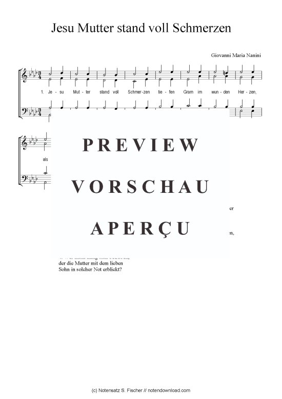 Product picture to: Jesu Mutter stand voll Schmerzen Giovanni Maria Nanini