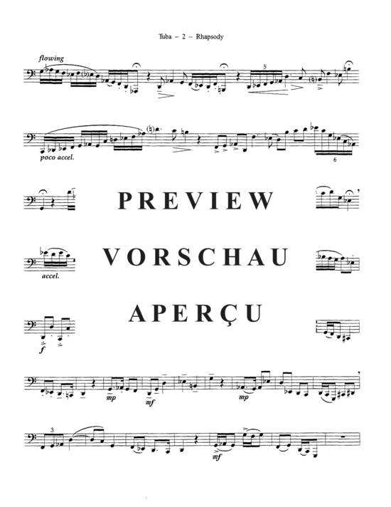 Product gallery: Page 5 of 6 Rhapsody , , (Tuba Solo)