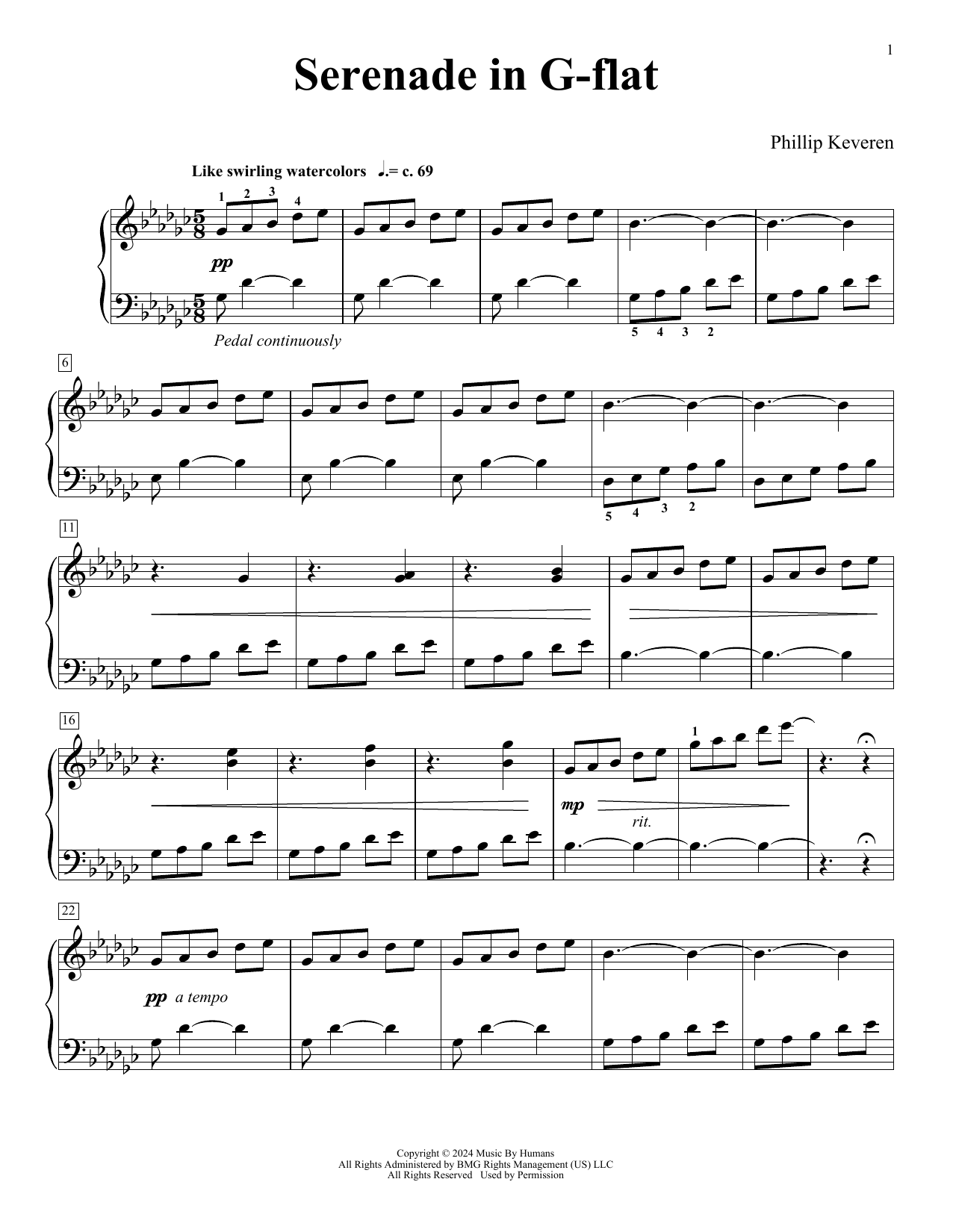 Product picture to: Serenade In G-flat (For You Forever)