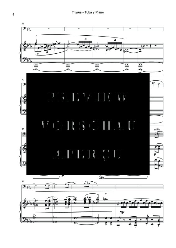 Product gallery: Page 6 of 11 Tityrus, , (tuba and piano)