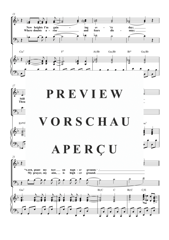 Produktgalerie: Seite 7 von 11 Higher Ground (Pressing On), , Gemischter Chor SAB und Klavier