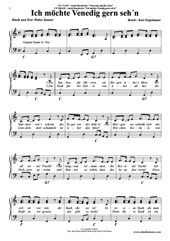 Produktbild zu: Ich möchte Venedig gern sehn Astrid Harzbecker 