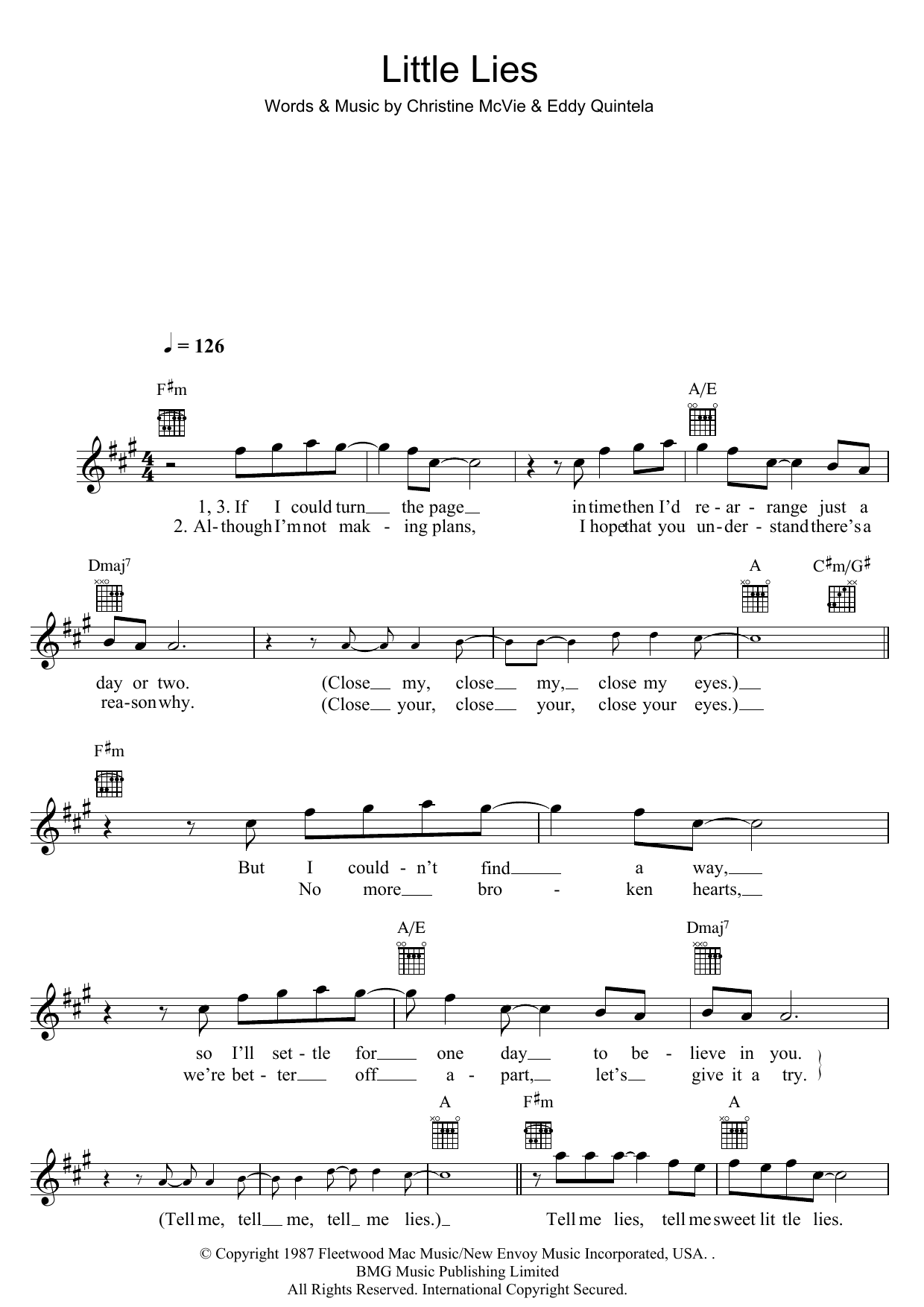 Produktgalerie: Seite 1 von 1 Little Lies, Fleetwood Mac, Melodieinstrument