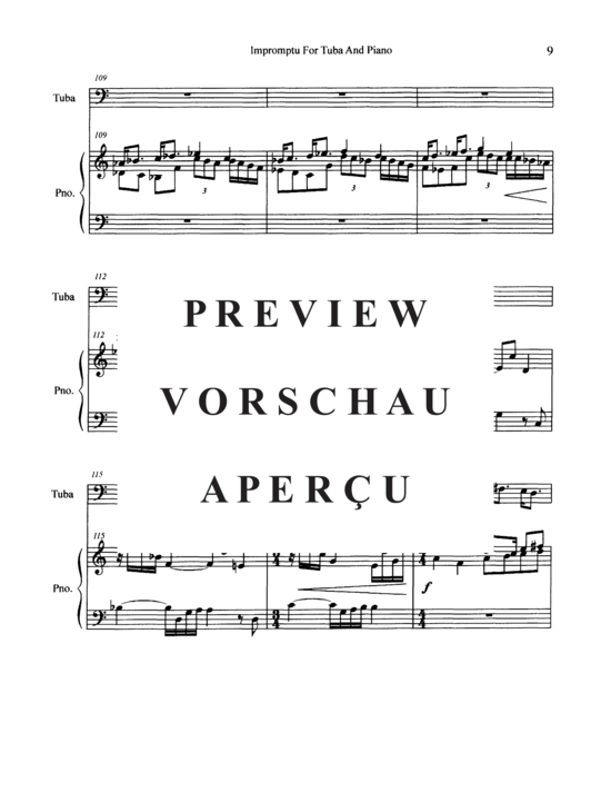 Produktgalerie: Seite 11 von 21 Impromptu , , (Tuba + Klavier)