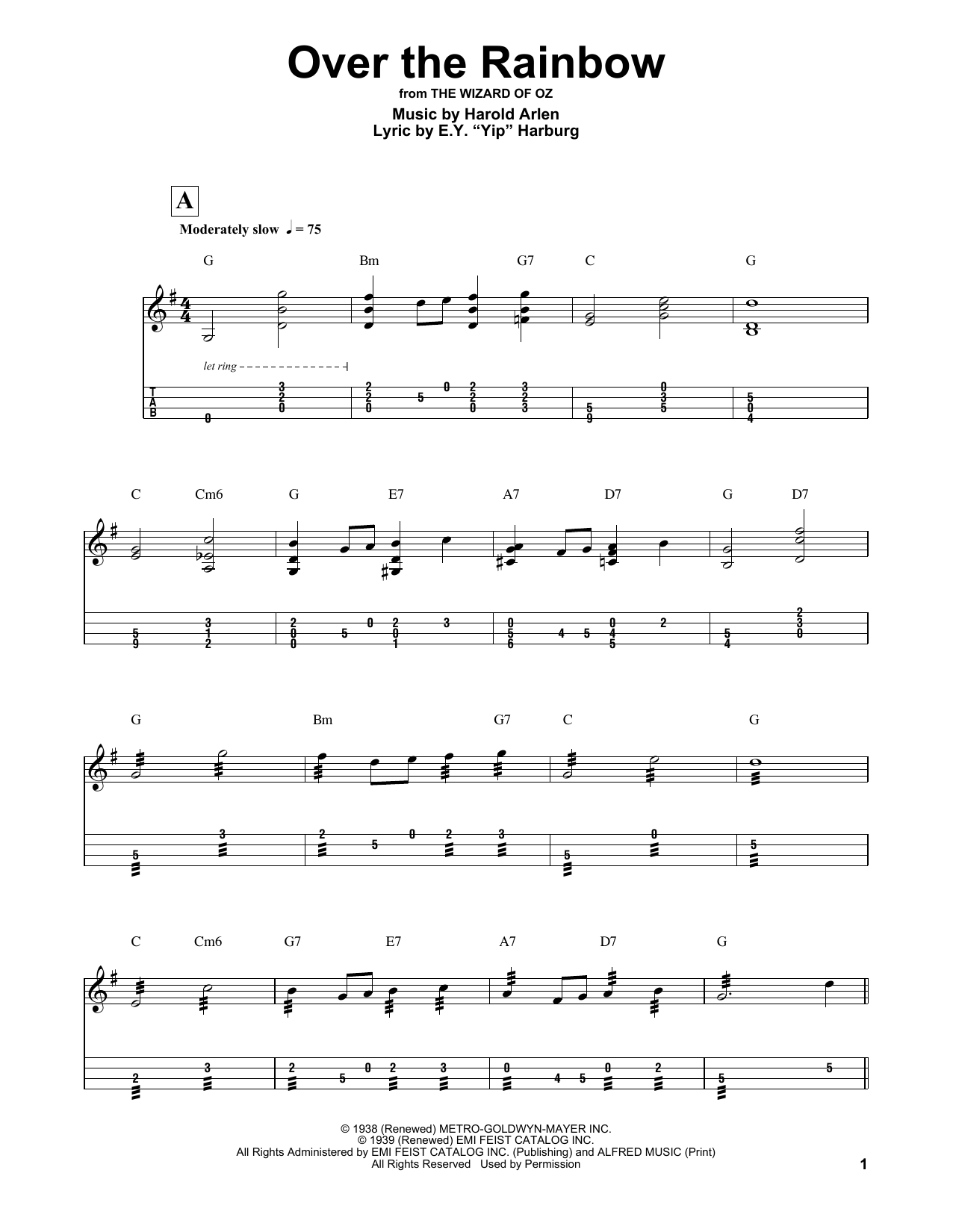 Produktgalerie: Seite 1 von 1 Over The Rainbow (from The Wizard Of Oz), Judy Garland