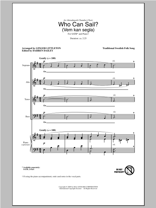 Produktbild zu: Who Can Sail? (Vem Kan Segla)