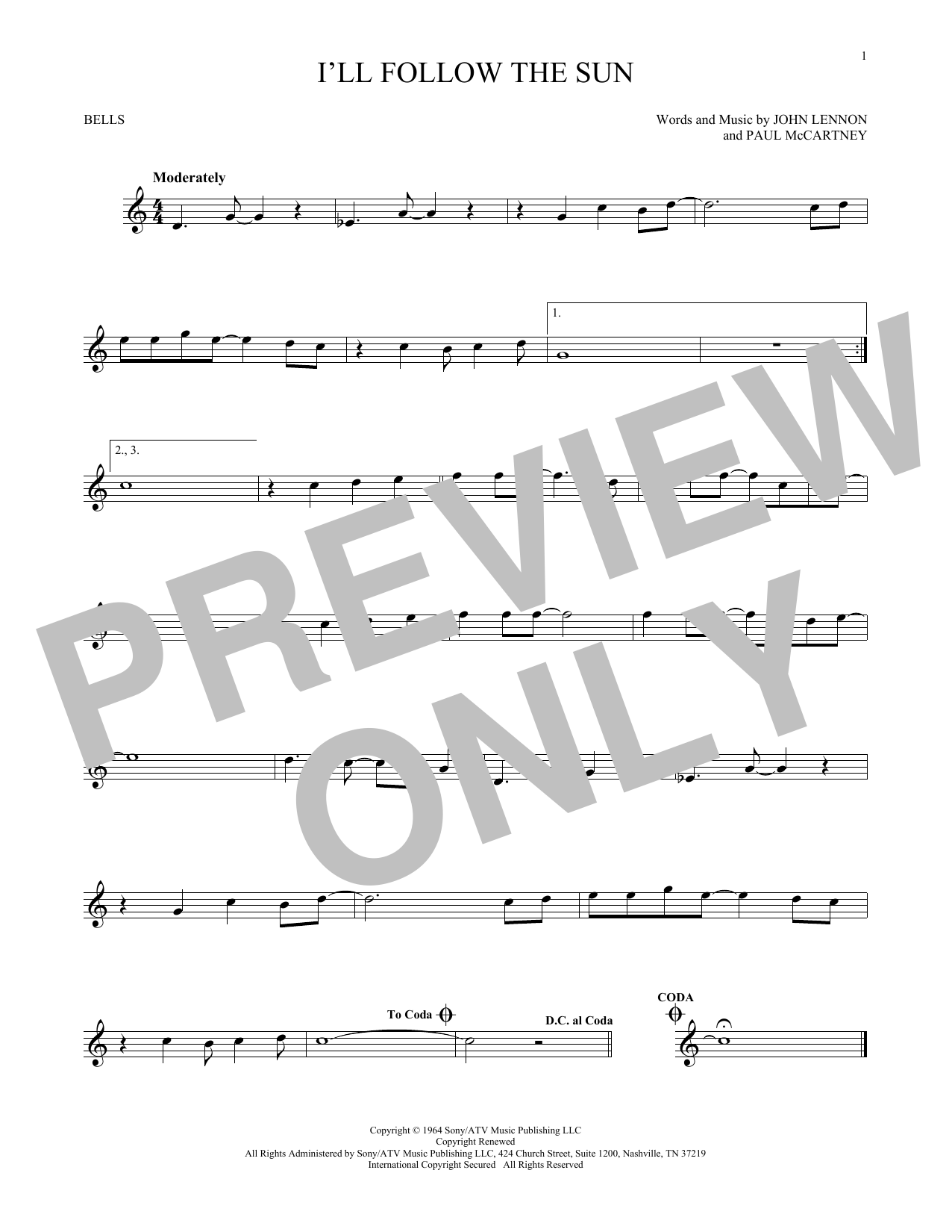 Produktbild zu:  I'll Follow The Sun - The Beatles