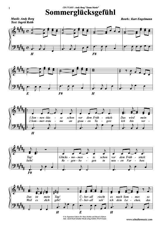 Produktbild zu: Sommerglücksgefühl Andy Borg