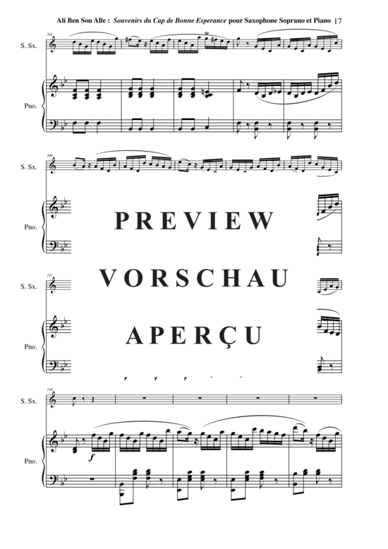 Product gallery: Page 18 of 21 Souvenir du Cap Bonne Espérance , , (soprano saxophone + piano)