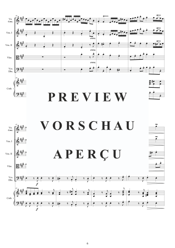 Produktgalerie: Seite 7 von 11 Concerto No.4 in A-Dur Op.9, , Violine concertante, Streicher Ensemble und Cembalo BC