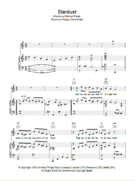 Product picture to:  Stardust - Hoagy Carmichael