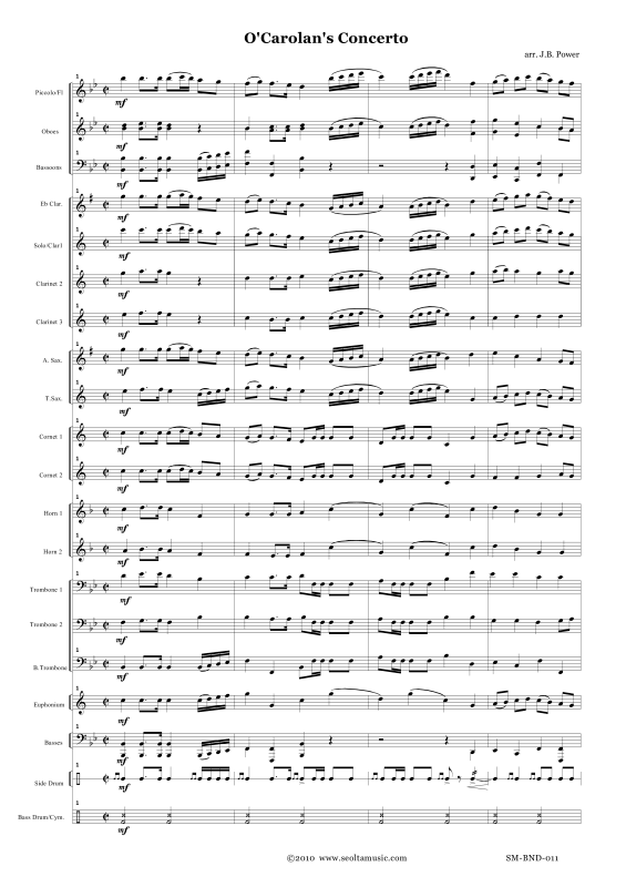 Produktgalerie: Seite 1 von 11 O'Carolans Concerto, , Concert Band
