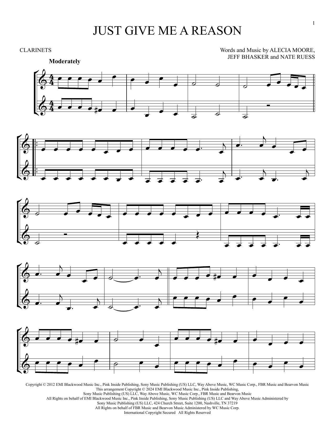 Product gallery: Page 1 of 1 Just Give Me A Reason (feat. Nate Ruess), P!nk