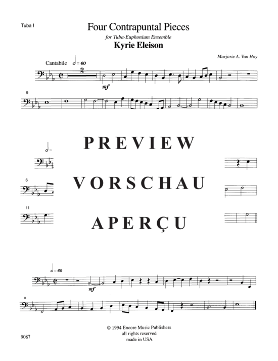 Product gallery: Page 15 of 18 Four Contrapuntal Pieces , , (Tuba Quartett EETT)