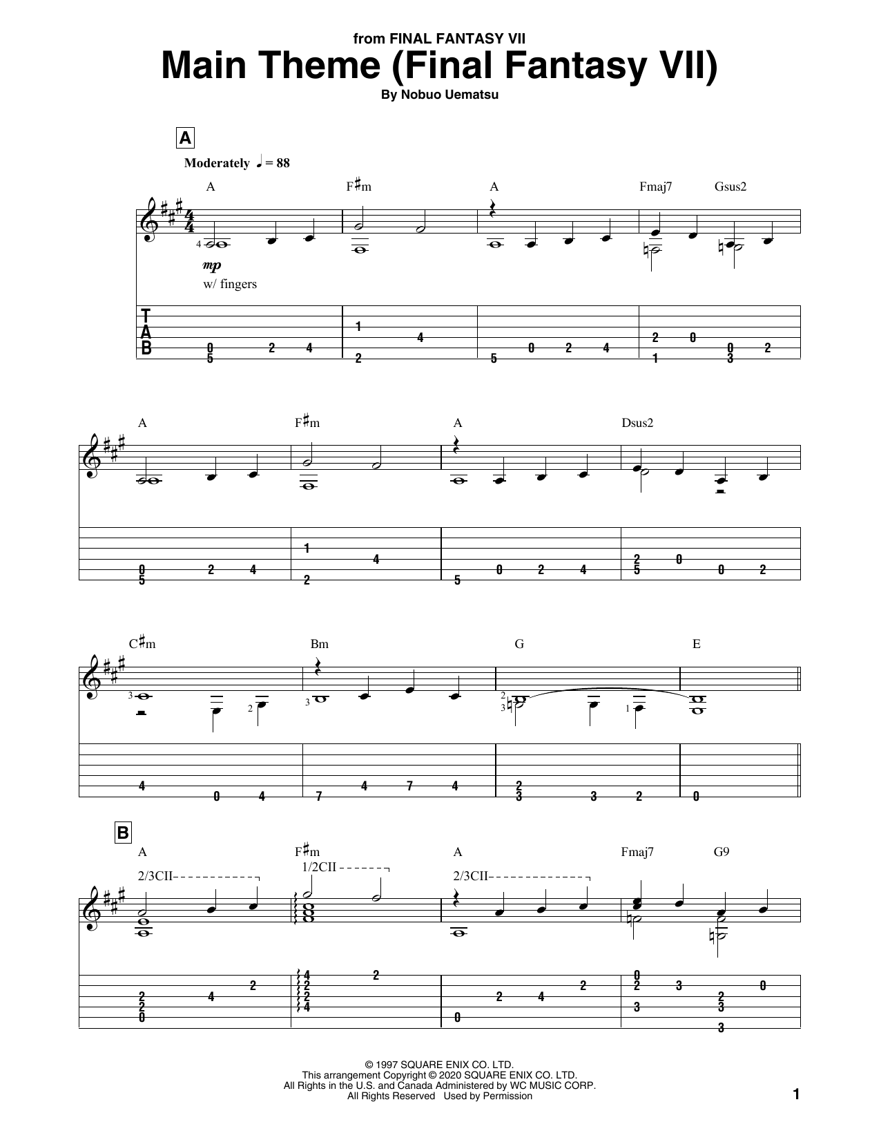 Produktbild zu: Main Theme (Final Fantasy VII)