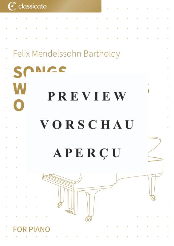 Produktgalerie: Seite 2 von 11 Songs Without Words Op. 62, , Klavier Solo