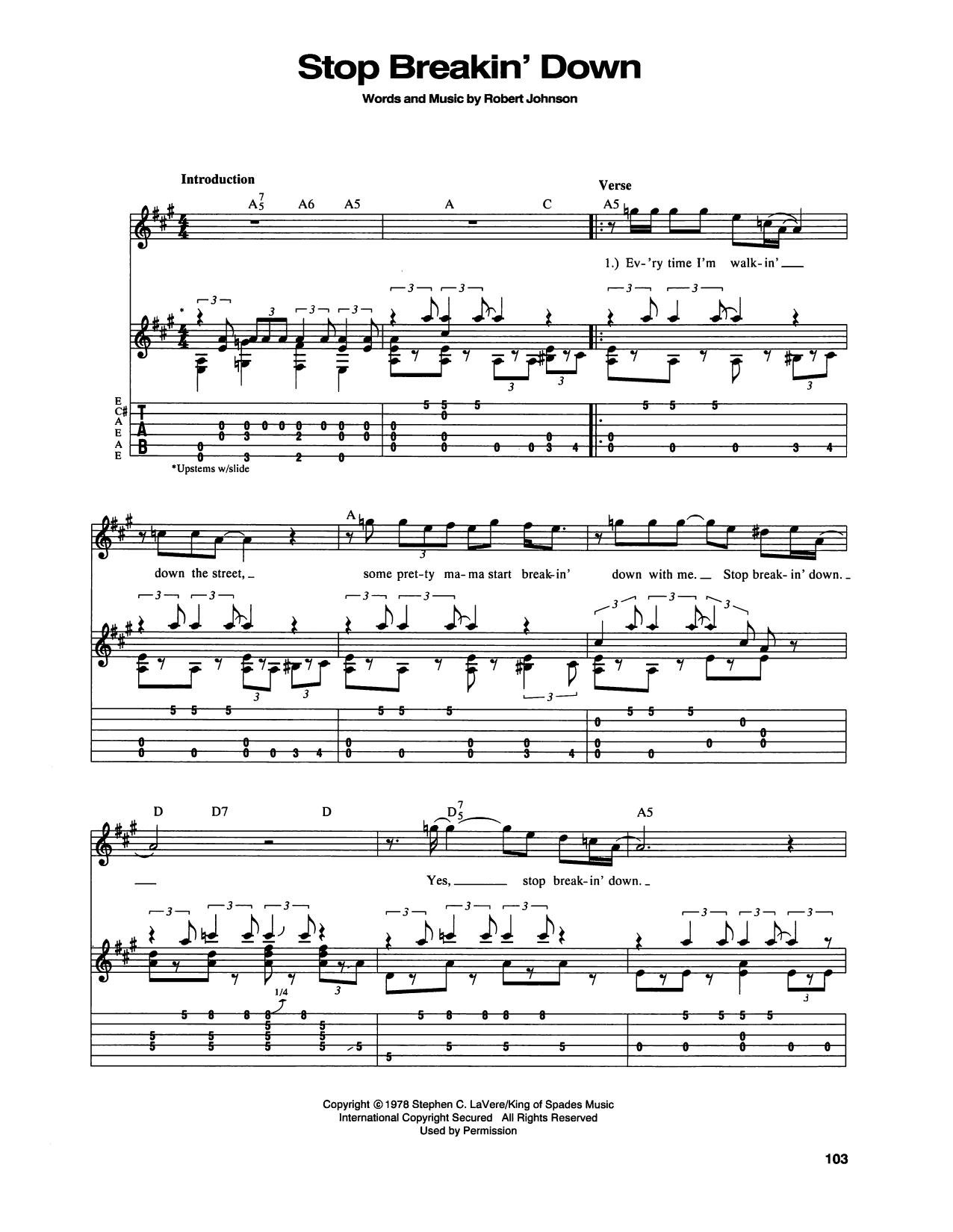 Produktgalerie: Seite 1 von 1 Stop Breakin' Down Blues, Robert Johnson, Gitarre
