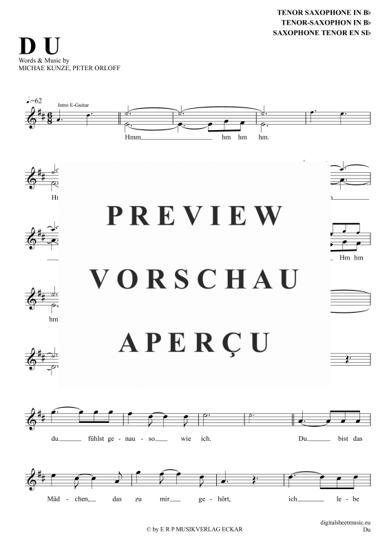 Product gallery: Page 2 of 5 Du, Maffay, Peter, Tenor-Sax