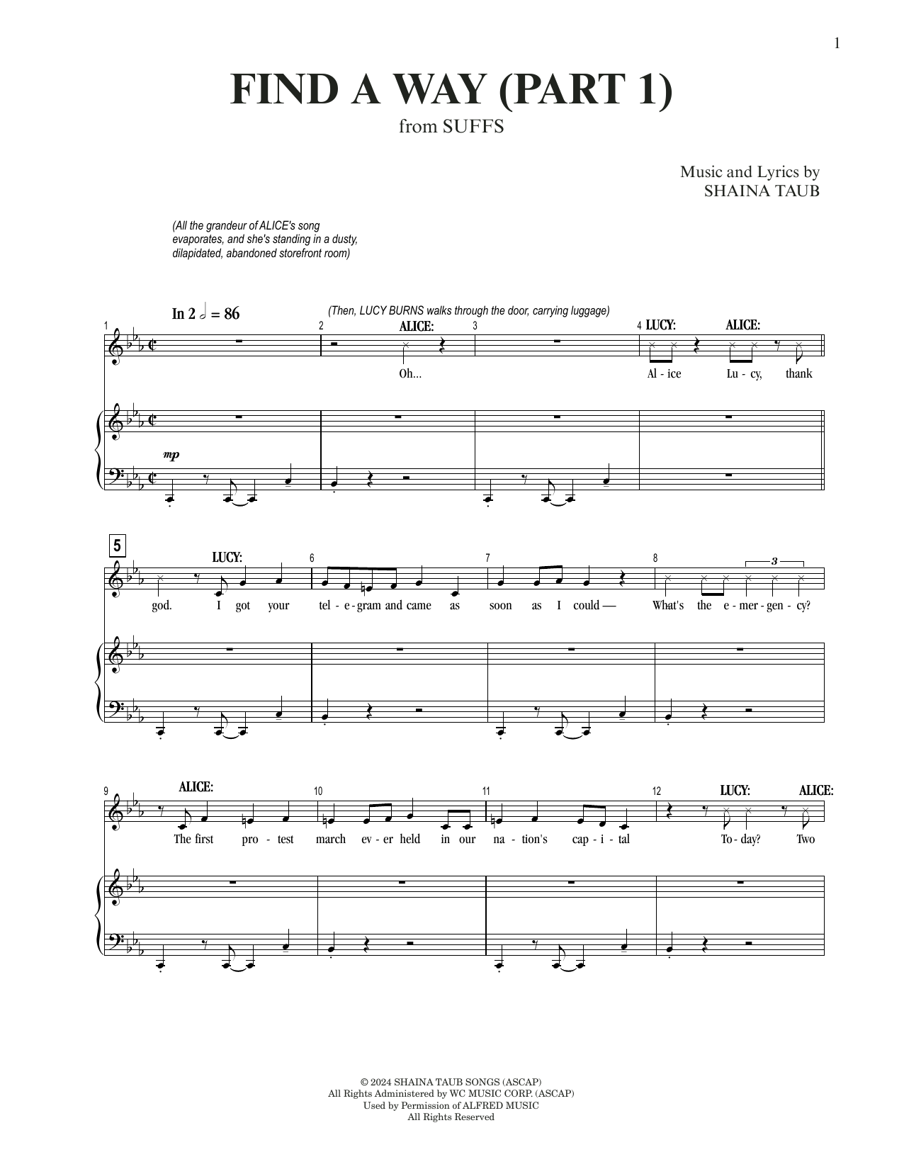 Produktgalerie: Seite 1 von 1 Find A Way (from Suffs), Shaina Taub, Gesang, Klavier