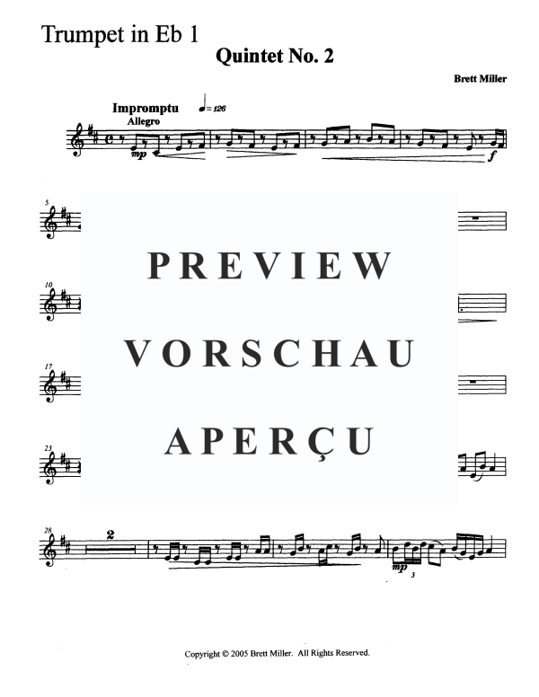 Produktgalerie: Seite 11 von 11 Quintet No. 2, , BlechblÀserquintett