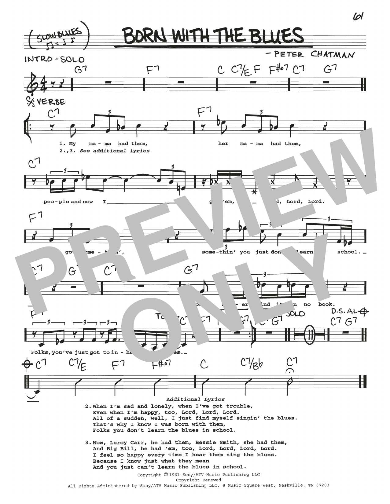 Produktbild zu: Born With The Blues