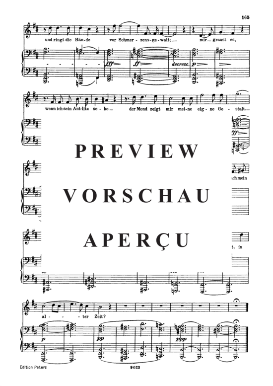 gallery: Der Doppelgänger D.957-13 (Schwanengesang) , , . (Gesang hoch + Klavier)