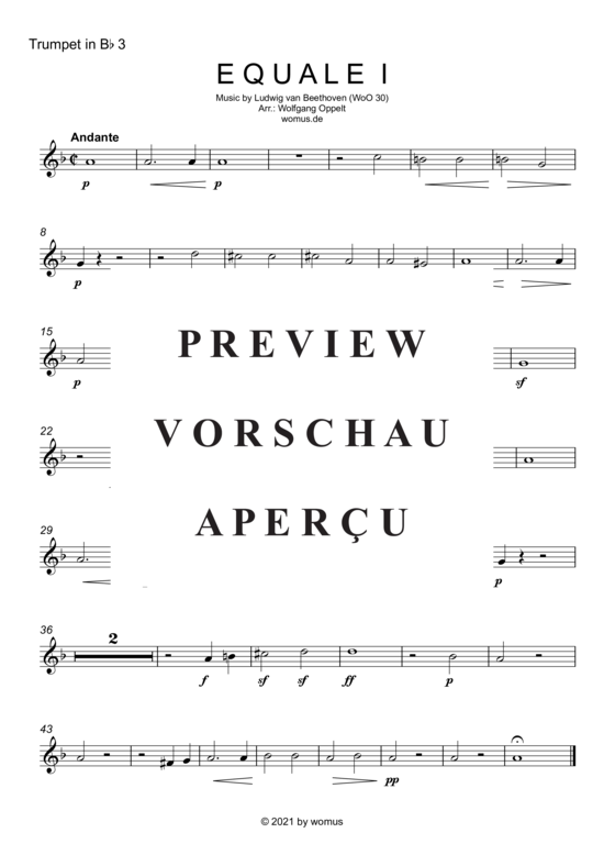 Produktgalerie: Seite 12 von 15 Drei Equale , , (Trompeten Quartett)