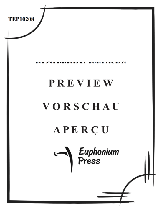 Product gallery: Page 2 of 21 Eighteen Etudes , , (Euphonium Solo)