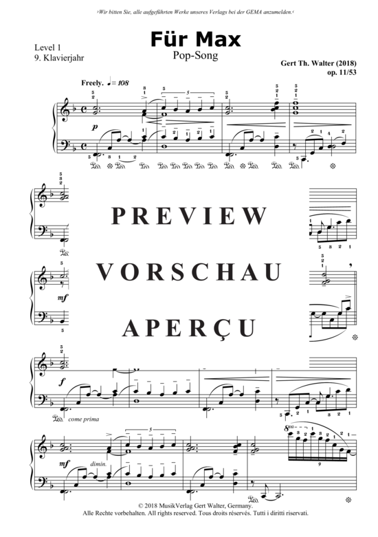 Produktgalerie: Seite 2 von 3 Für Max , , Klavier Solo