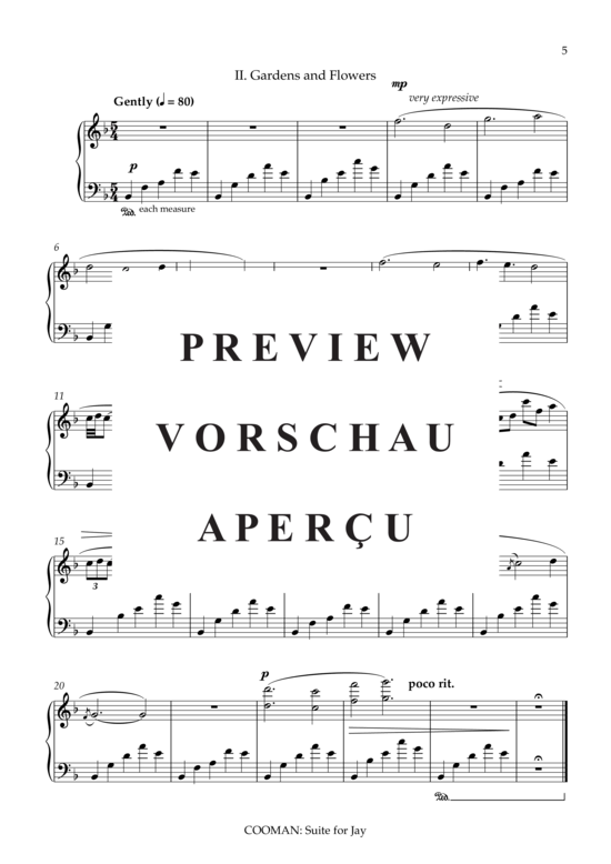 Product gallery: Page 6 of 9 Suite for Jay , , Piano Solo