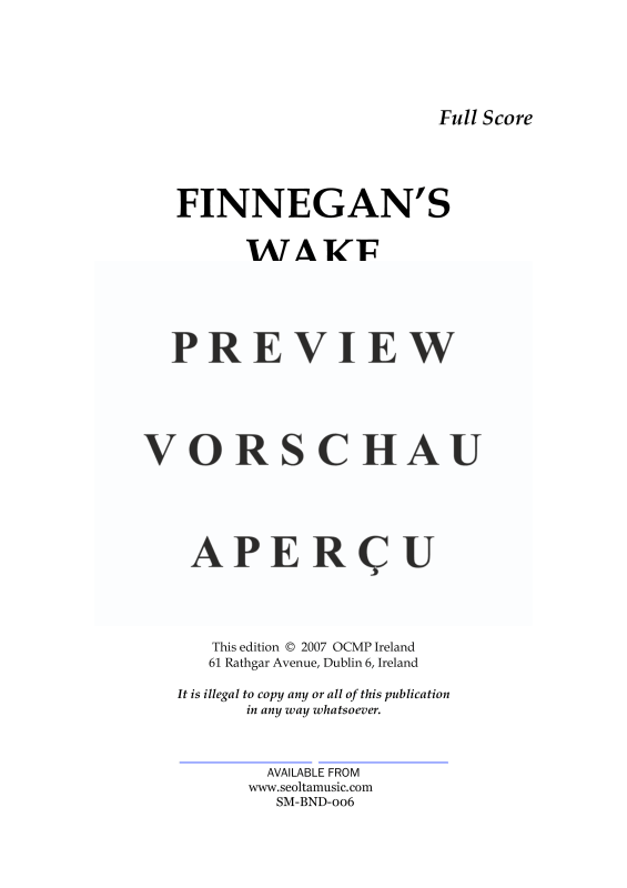 Produktgalerie: Seite 4 von 11 Finnegans Wake, , Concert Band