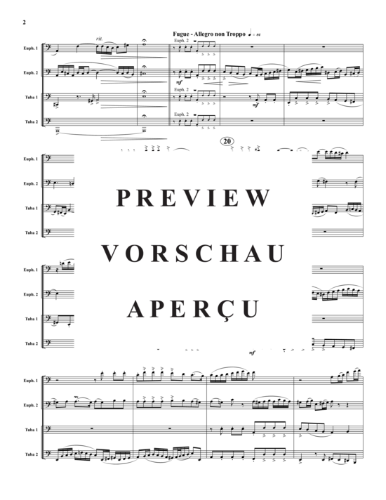 Product gallery: Page 3 of 16 Prelude and 4-Part Fugue , , (2x Baritone, 2x Tuba)