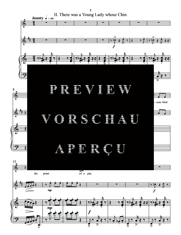 gallery: Nonsense Songs, , (Trio Gesang, Klarinette und Klavier)
